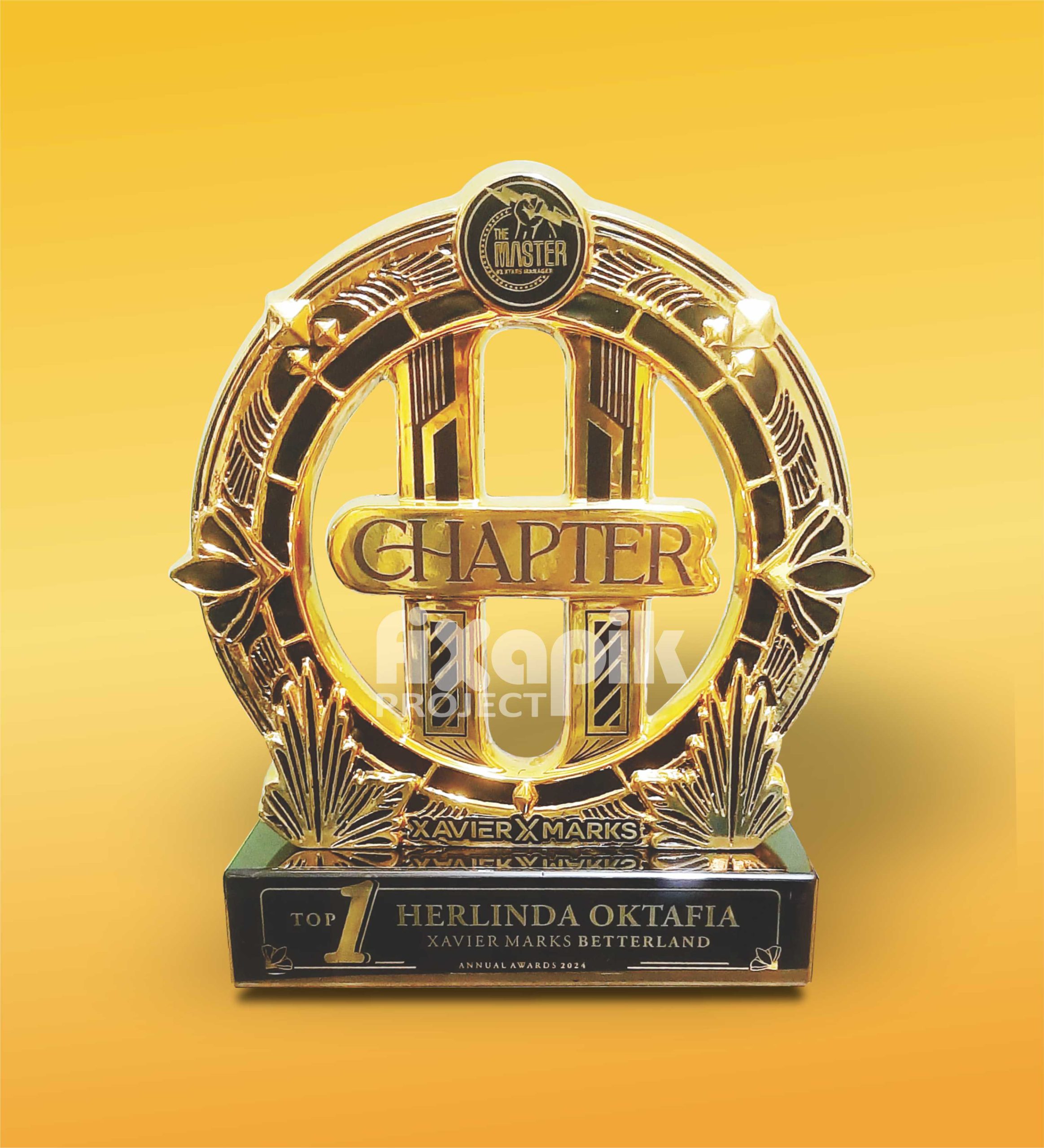 piala award custom timah 1