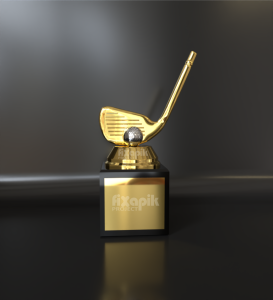 piala golf stik logam