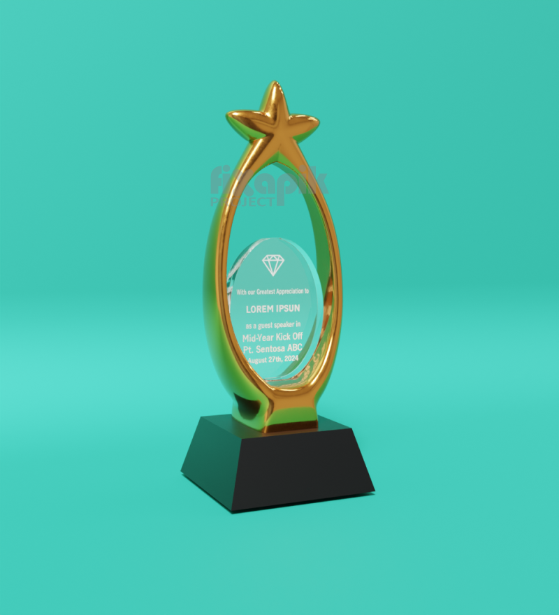 plakat akrilik star timah