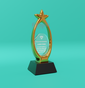 plakat akrilik star timah