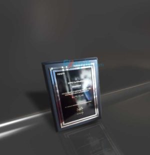 plakat kayu oppo gold silver